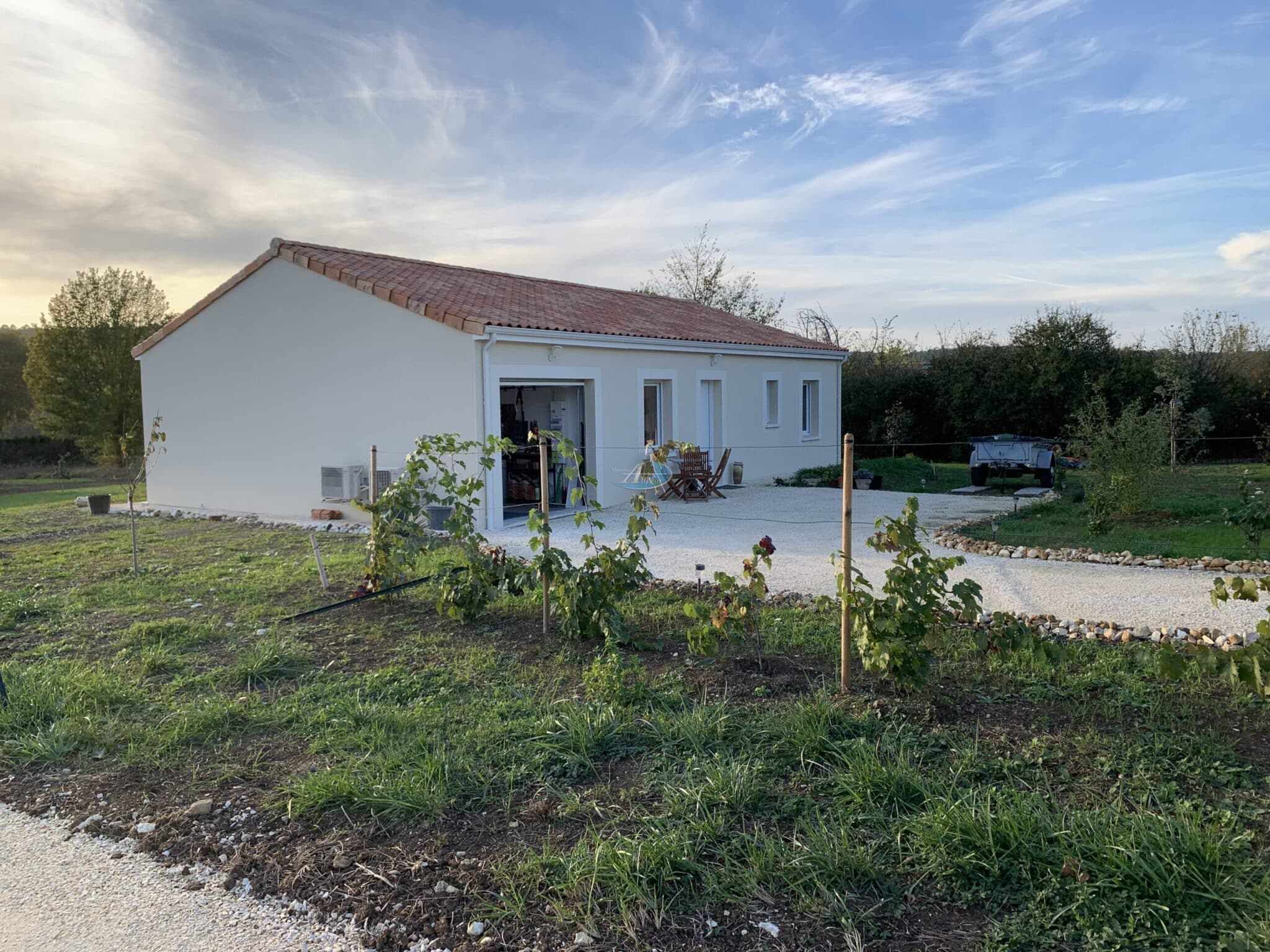 Maison plain-pied de 90 m² sur un terrain de 1 000 m² à Marsaneix