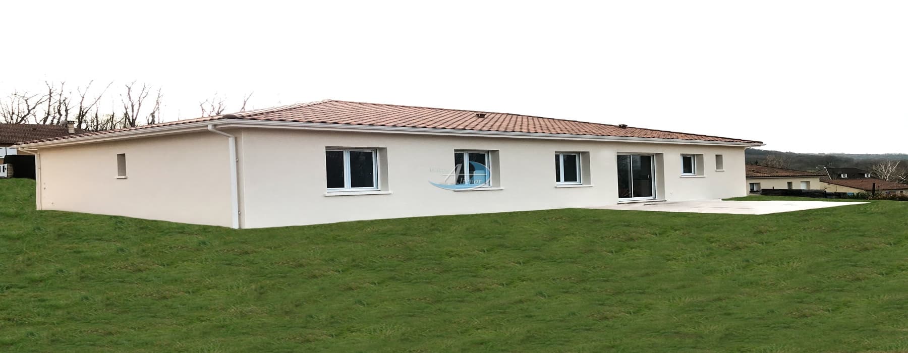 Maison moderne de 110 m², conforme aux normes RE 2020, située sur un terrain de 2 200 m² à Coulounieix-Chamiers.