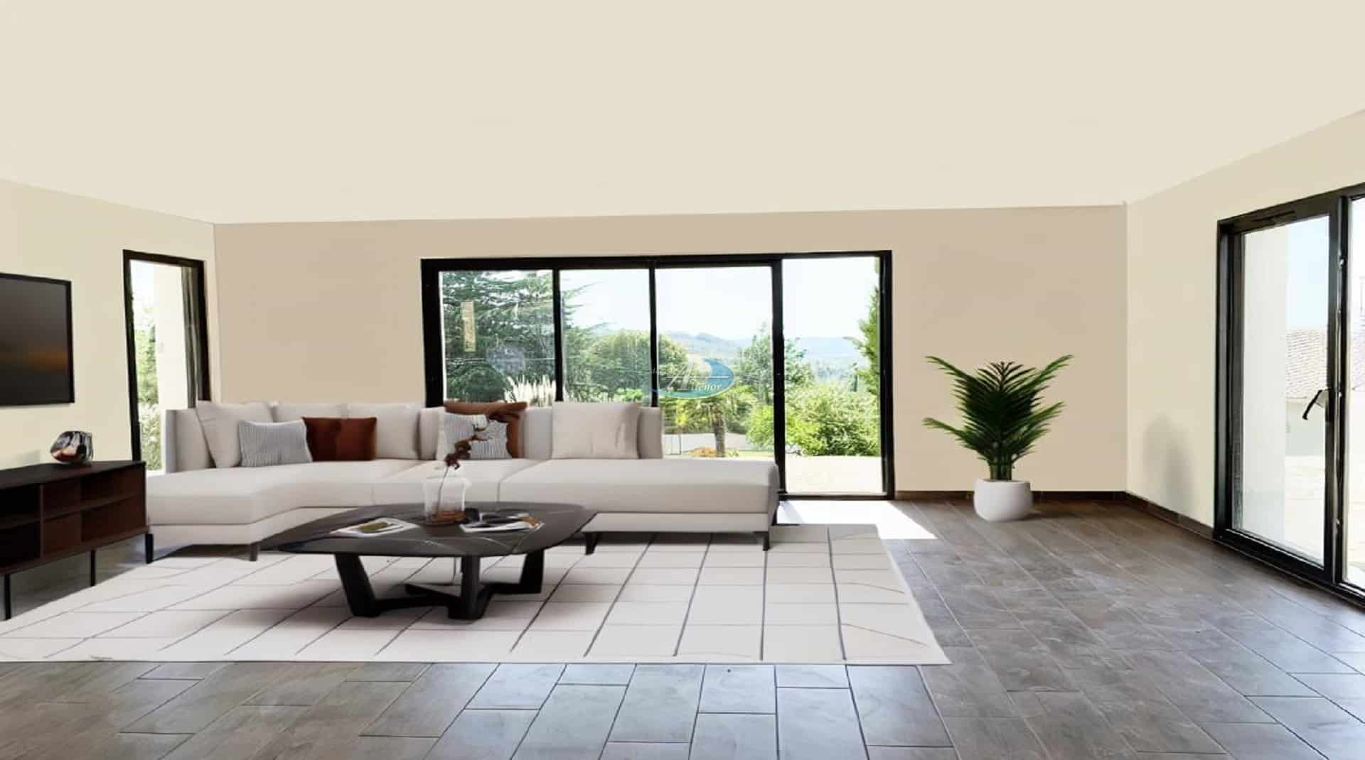 Maison moderne de 80 m² respectant les normes RE 2020, sur un terrain de 1 000 m² à Notre Dame de Sanilhac.