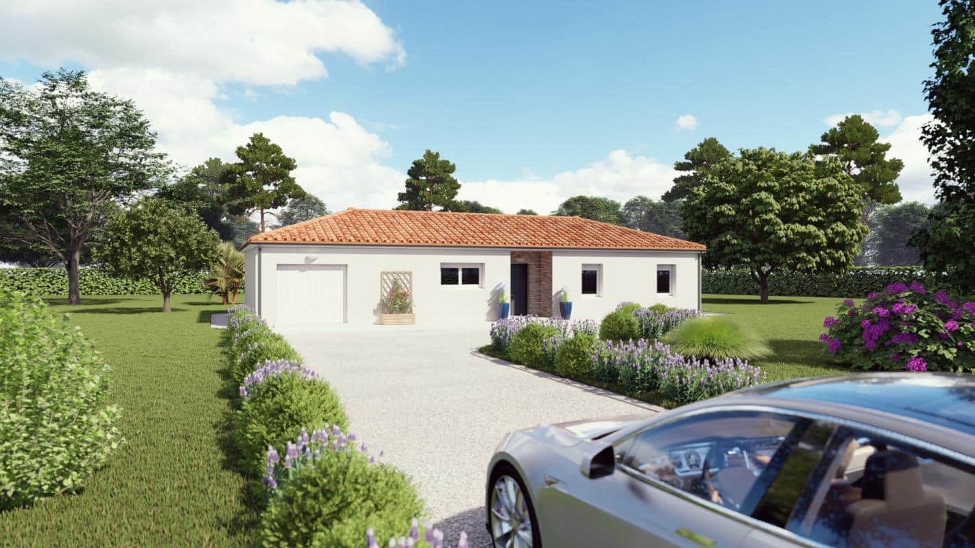 Maison à bâtir avec terrain à vendre à Carlux, à 10 minutes de Sarlat.